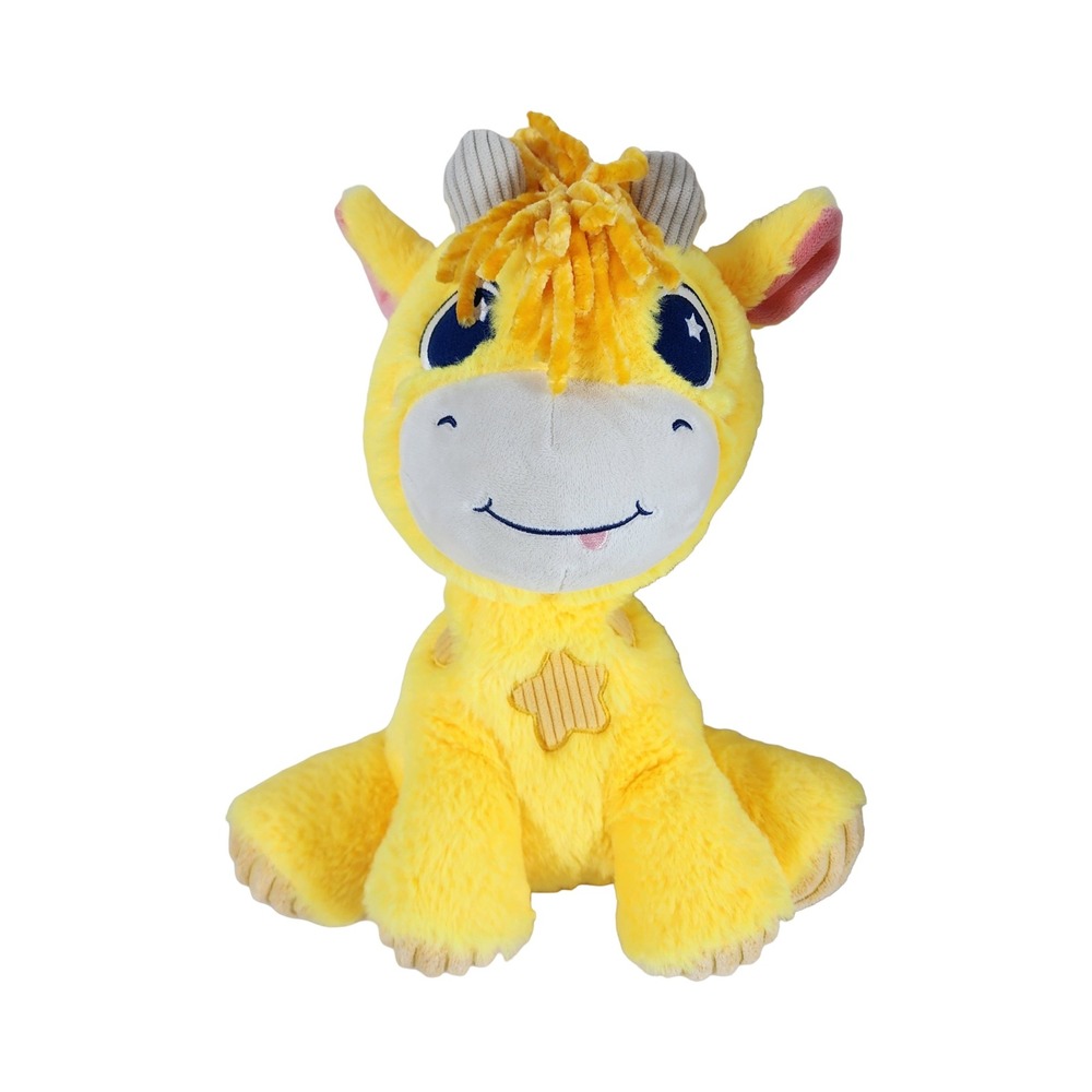 Playskool Hasbro Yellow Giraffe Plush‎ Stuffed Animal Star Eyes 12 Inch 28465